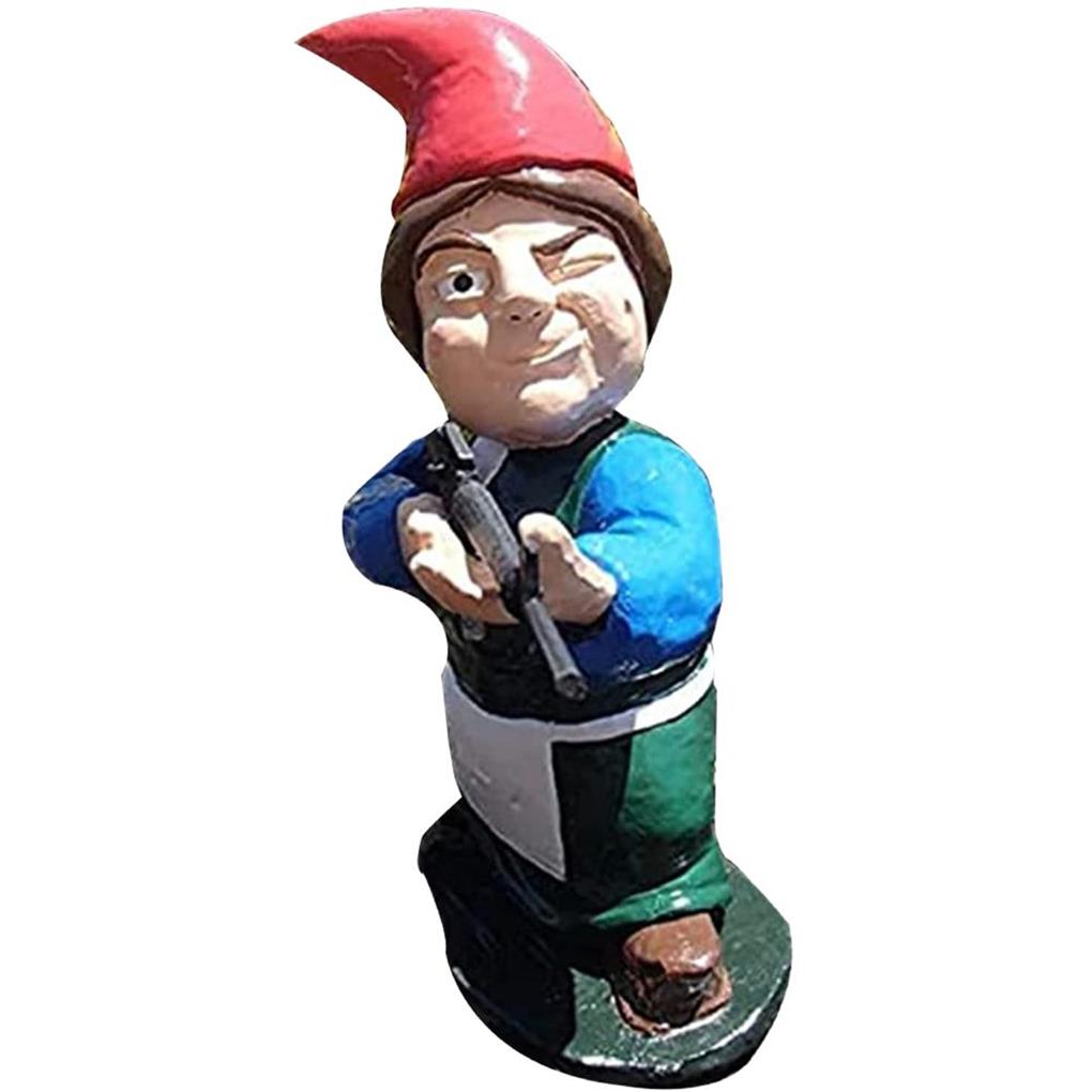 DTOWER Funny Garden Statue Resin Cartoon War Sculpture Gift Novelty
