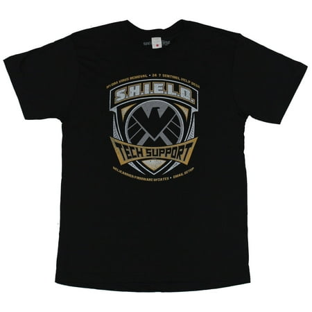SHIELD (Marvel Comics) Mens T-Shirt - S.H.I.E.L.D. Tech Support Logo Image