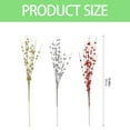 thumbnail image 3 of XJGHHSY 5 Pack Artificial Glitter Berry Stem ornaments 19.7 inch Fake Christmas Picks Decorative Glitter Sticks for Vase Christmas Tree DIY Wreath Crafts Fireplace Decor,Gold, 3 of 8