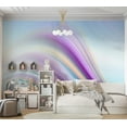 thumbnail image 2 of Tiptophomedecor Abstract Wallpaper Wall Mural - Rainbow Abstract Background, 2 of 6