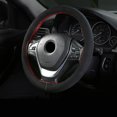 thumbnail image 4 of Funda para volante de coche universal de 15 pulgadas de gamuza de fibra ultrafina para coser a mano para hombres y mujeres., 4 of 4
