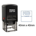 thumbnail image 1 of Printtoo Office Stationery With Paid Text Dater Stamp Self Inking Date Rubber Stamp-Blue, 1 of 3
