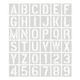 thumbnail image 1 of Plantillas de letras para decoración de pared Macarena 36 piezas 4 pulgadas plantilla de carta, 1 of 5