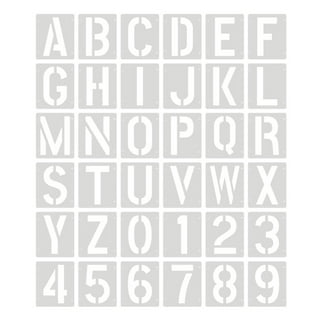 ArtSkills Chipboard Number and Letter Stencils Set for Child & Adult, for  Signs and Lettering, 3 Sizes - 2, 3 and 6, 132 Pieces 