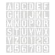 thumbnail image 1 of Plantilla de Letras BLESIY 36 Piezas Multiusos 4 Pulgadas, 1 of 5