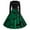 Green-1, variant on TJAZFJPA White Dress Women Women's Round Neck Long Sleeve Printed Vintage Swing Dress Prom Party Dress Off the Shoulder Dresses for Women Fringe Dress