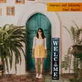 thumbnail image 5 of Vertical Welcome Sign for Front Door Porch Standing with 12 Seasonal Signs 47 Inch Tall, 5 of 11