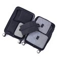 thumbnail image 4 of Bolsa de artículos de tocador portátil, resistente al agua, de gran capacidad, versátil, organizador de viaje, juego de bolsas para caja de almacenamiento de 18 a 32 pulgadas, 7 Uds., color negro, 4 of 12