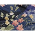 thumbnail image 6 of oneOone Rayon Blue Fabric Florals Craft Projects Decor Fabric Printed By The Yard 56 Inch Wide, 6 of 8
