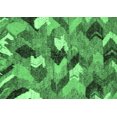 thumbnail image 1 of Ahgly Company Indoor Rectangle Abstract Emerald Green Modern Area Rugs, 2' x 4', 1 of 4