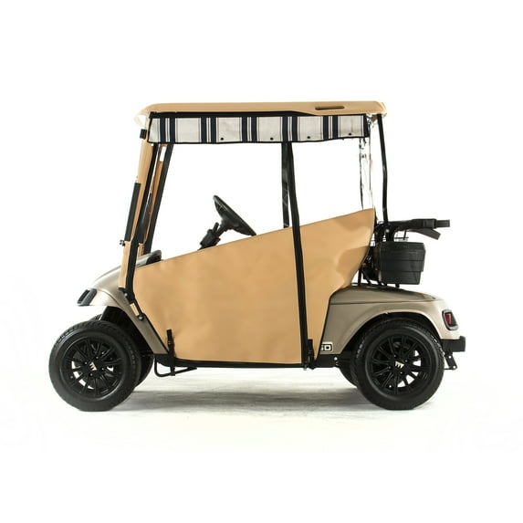 EZGO TXT Golf Cart PRO-TOURING Sunbrella Track Enclosure - Linen