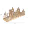 thumbnail image 3 of Gold Metal Winter Village Candle Holder, 3 of 3