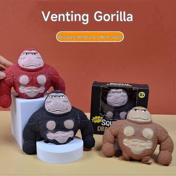 Stretchy Monkey Toys, Splat Monkey Stress Relief Toy, Squeeze Monkey Splat Toys, Stress Relief Fidget Toys Stress Squeeze Gorilla Toys