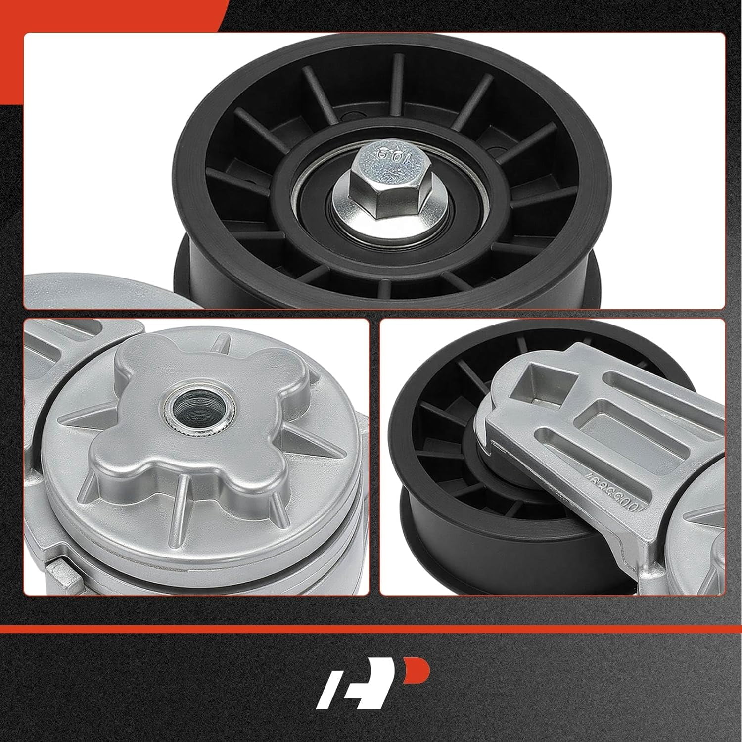 A-Premium Belt Tensioner Assembly with Pulley Compatible with Chevrolet Corvette 1988-1991