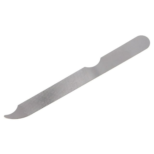 Parts Express Lima de uñas de metal de acero inoxidable, limas de uñas de doble cara, limas de uñas de los pies, limas de metal, uñas de los pies, arte, nueva herramienta de pedicura para limas de man