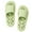 Light Green, variant on Slippers for Women,Bathroom Slippers Universal Indoor Home Non Bath Leakage Cool Slippers,Womens Slippers,White,8.5