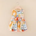 thumbnail image 2 of Fesfesfes Girls Spring Dress Toddler Baby Girls Sleeveless Sling Dress Graphic Print Children's Clothing, 2 of 3