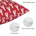 thumbnail image 3 of Fuzoiu Cartoon Lobster Print Square Pillow Cover,Hidden Zipper Design,Luxury Square Pillow Case, Throw Pillow,Couch Cushion-18"x18", 3 of 7