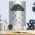 thumbnail image 6 of Luxe Metal Art 'Rainy Day Rainbow I' by Victoria Borges, Metal Wall Art, 12" x 16", 6 of 9
