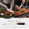 thumbnail image 3 of Chef Knife 8-inch Kitchen Knife - Super Sharp Professional Japanese Knife, High Carbon Steel Non-Rust Chopping Knife with Ergonomic Handle, Gift for Men and Women, 3 of 7