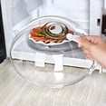 thumbnail image 4 of Alimentos Para Microondas Cubierta De Placa De Microondas Cubierta De Salpicaduras De Microondas Con Bandeja Cubierta De Calentamiento De Alimentos De Alta Temperatura Vogacara HA045469-01, 4 of 6