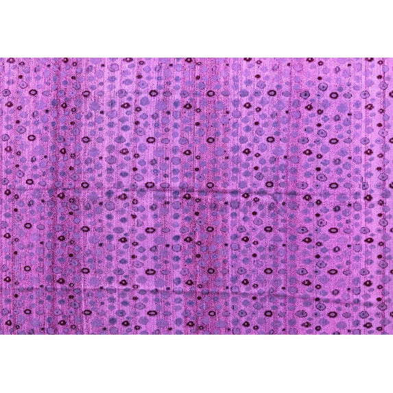 Ahgly Company Indoor Rectangle Abstract Pink Modern Area Rugs, 7' x 10'