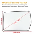 thumbnail image 3 of Unique Bargains Car Left Side Mirror Glass W/ Backing Plate for Ford F-150 F150 2004-2014 for Lincoln Mark LT 2006-2008, 3 of 6