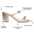thumbnail image 2 of Journee Collection Womens Jessa Tru Comfort Foam Open Square Toe Block Heel Sandals, 2 of 6