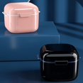 thumbnail image 5 of Braces Box Drain Basket Double-layers Portable Cleaning Draining 2 In 1 Denture False Teeth Clear Braces Container Holder For Travel, 5 of 5