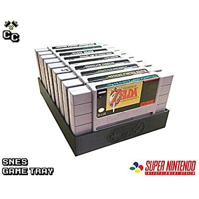 Black SNES Game Tray, Dust Protector, Cartridge Sleeve, Super (Best Japanese Snes Games)