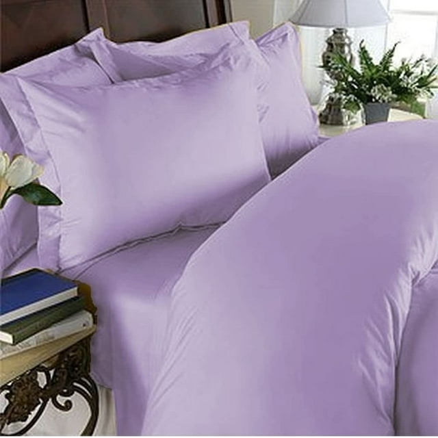 Alive Pixels Pillow Covers Lavender Solid 100 Percent Cotton 2-Pcs Pillowcases 200TC (Standard 20x26, Lavender)