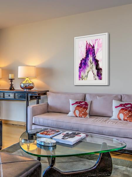 "Fireworks" Framed Painting Print