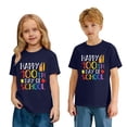 thumbnail image 4 of Girl Tops 100 Days Of School Shirt Cute Letter Graphic Short Sleeve Tee Shirt Casual Kindergarten Preppy Tops Tees Shirts for Youth Girls for Back To School, 4 of 6