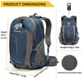 thumbnail image 3 of Mochila de senderismo SPEEDPARK 40L impermeable con funda para lluvia, 3 of 6
