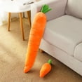 thumbnail image 4 of Primegos Dog Toy Carrot Shape Pet Plush Toy with Sound Bite-resistant Soft Comfortable Dog Sleeping Cushion Pet Supplies, 4 of 8