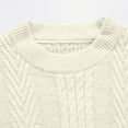 thumbnail image 5 of CYiJun Men's Cable Knit Pullover Sweater Casual Crewneck Long Sleeve Fisherman Knitted Sweaters,Sizes M-3XL, 5 of 7