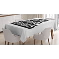 thumbnail image 1 of Hope Tablecloth, Inspirational Message Only Hope Remains Motivational Retro Typography Monochrome, Rectangular Table Cover for Dining Room Kitchen, 60 X 90 Inches, Black and White, by Ambesonne, 1 of 3