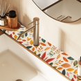 thumbnail image 2 of Yayeee Faucet Mat for Kitchen Sink 30" Diatomite Long Splash Guard Pad, Colorful Leaves, 2 Pack, 2 of 7