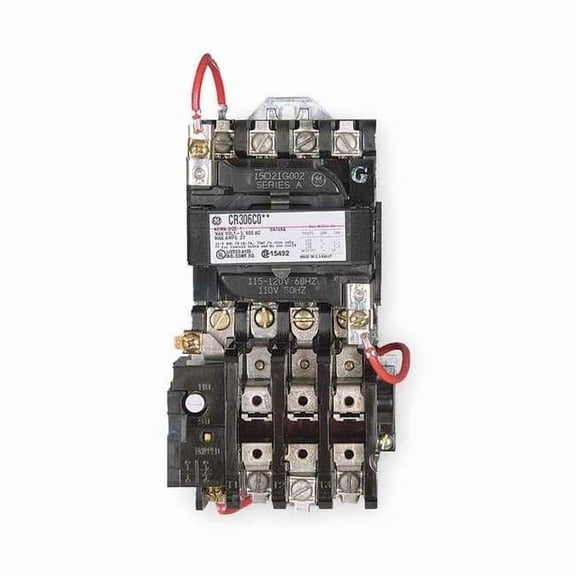 Ge Magnetic Motor Starter, Non-Reversing, 120V AC, 3 P CR306C002