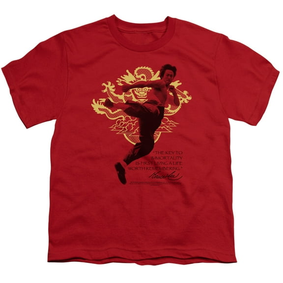 Bruce Lee - Immortal Dragon - Youth Short Sleeve Shirt - Small