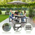 thumbnail image 6 of Lifetime 6-Foot Craftsman Outdoor Polyethylene Folding Picnic Table, 6 of 30