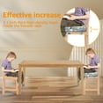 thumbnail image 6 of Dznils Toddler Booster Seat for Dining Table, with Safety Buckles, Non-Slip Bottom, Gray Bear, 6 of 13