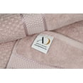 thumbnail image 4 of Ample Decor Hand Towels for Bathroom Set of 2 Popcorn Pattern 100% Cotton - Premium Luxury Soft Absorbent, OEKO TEX Certified, for Bathroom, Hotel, Spa, Gym, Kitchen - Soft Pink, 4 of 7