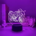 thumbnail image 3 of Motocicletas LED 3D que cambian de color con luz nocturna para niños, 3 of 5