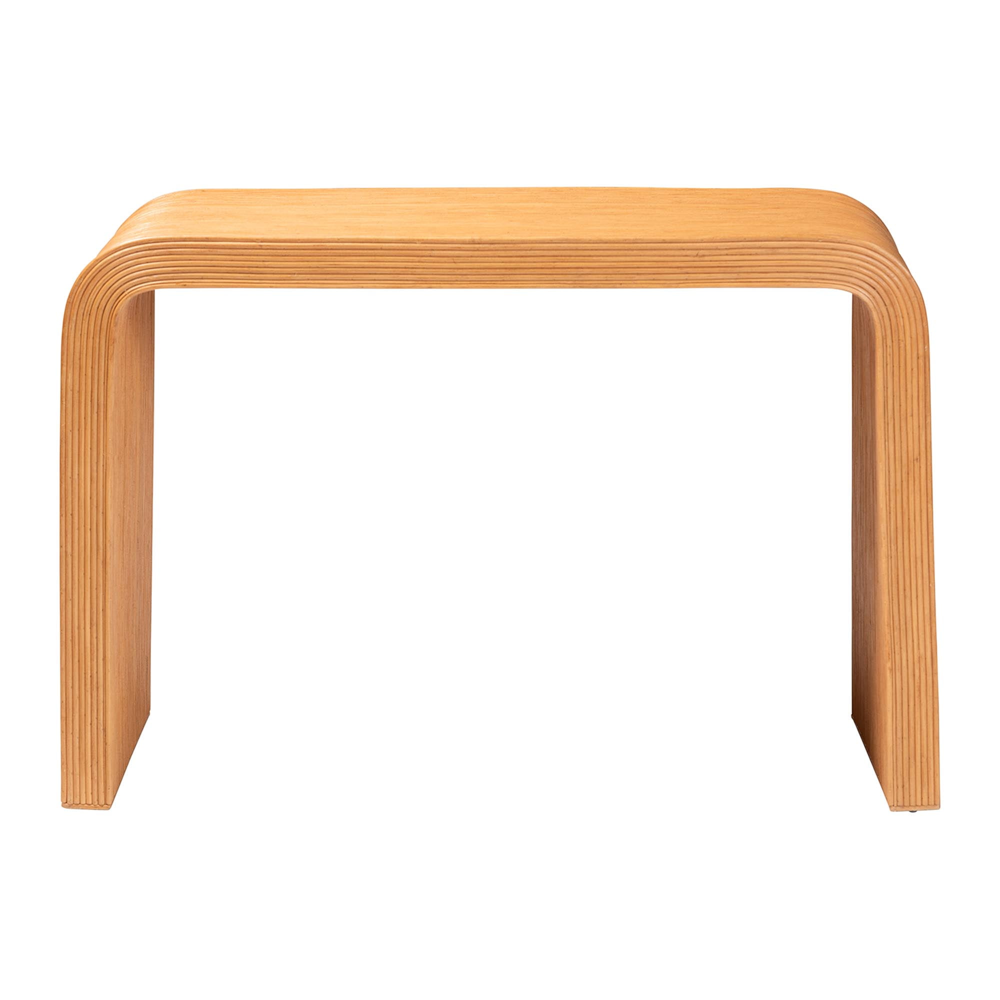 bali & pari Guevara Boho Console Table, Light Honey