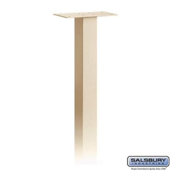 Salsbury Industries 4895SAN Standard In-Ground Mounted Mailbox Post, Sandstone