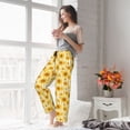 thumbnail image 5 of Pofeuu Yellow White Striped Sunflower Print Women's Fashion Pajama Pants with Pockets Comfy Drawstring Sleep Lounge Bottoms-X-Large, 5 of 6