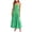 Green, variant on weeloloe Dresses for Women 2024 Casual Summer Sleeveless Spaghetti Strap Stipe Swing Flowy Tiered Ruffle Beach Sundress Loose Hem Party Daily Formal Club Midi Dress Green XL