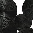 thumbnail image 4 of DecMode Black Wood Carved Pinwheel Plate Wall Decor, 4 of 7