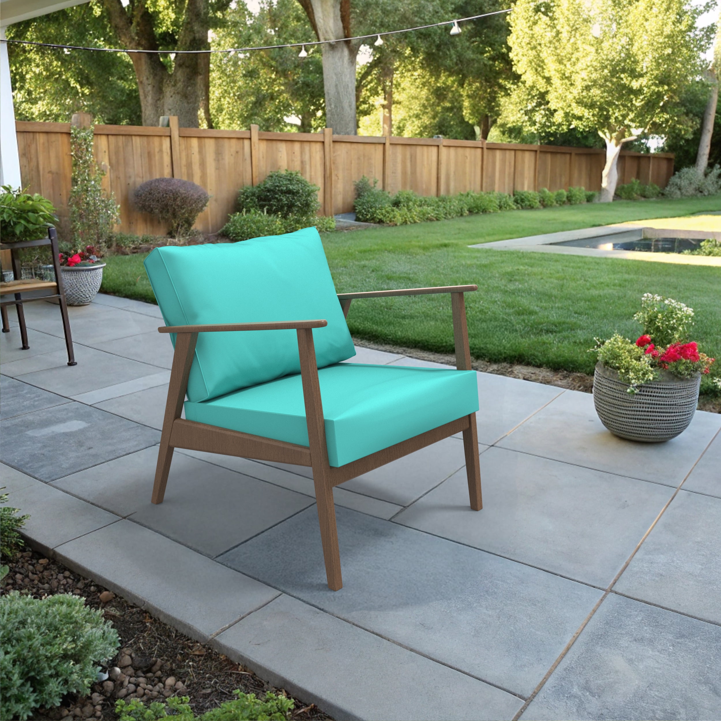 Covers&All Outdoor Sunbrella Deep Seat Cushion Set, Water, UV & Fade Resistant Patio Chair Cushions, High-Density 5" Thick Seat & Back Cushions for Outdoor Furniture